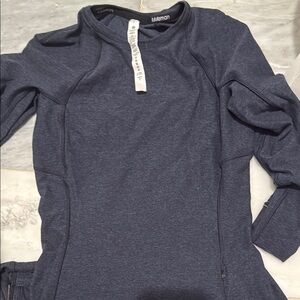 lululemon athletica Navy Blue Long Sleeve Top